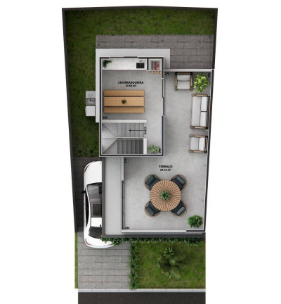 Imagem Sobrado com 3 Quartos à Venda, 148 m² em Santa Cândida - Curitiba