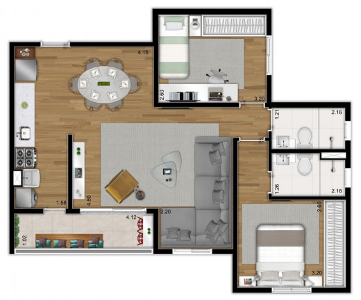 Imagem Apartamento com 2 Quartos à Venda, 54 m² em Ipiranga - São Paulo