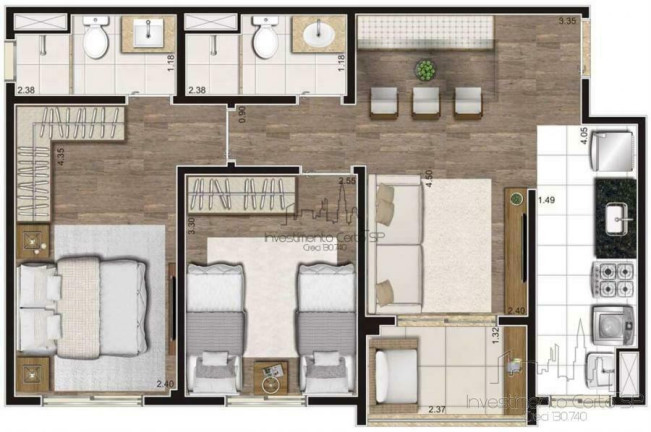 Imagem Apartamento com 2 Quartos à Venda, 65 m² em Lapa - São Paulo