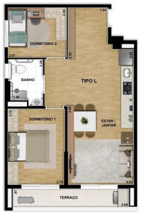 Imagem Apartamento com 2 Quartos à Venda, 64 m² em Vila Santa Catarina - São Paulo Imagem Apartamento com 2 Quartos à Venda, 64 m² em Vila Santa Catarina - São Paulo