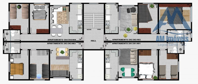 Imagem Apartamento com 2 Quartos à Venda, 48 m² em Sobradinho - Lagoa Santa