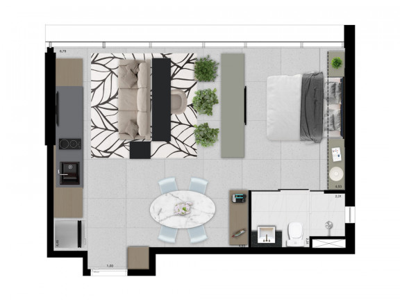 Imagem Studio com 1 Quarto à Venda, 26 m² em Perdizes - São Paulo