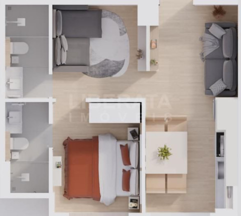 Imagem Apartamento com 1 Quarto à Venda, 43 m² em Gravatá - Navegantes Imagem Apartamento com 1 Quarto à Venda, 43 m² em Gravatá - Navegantes