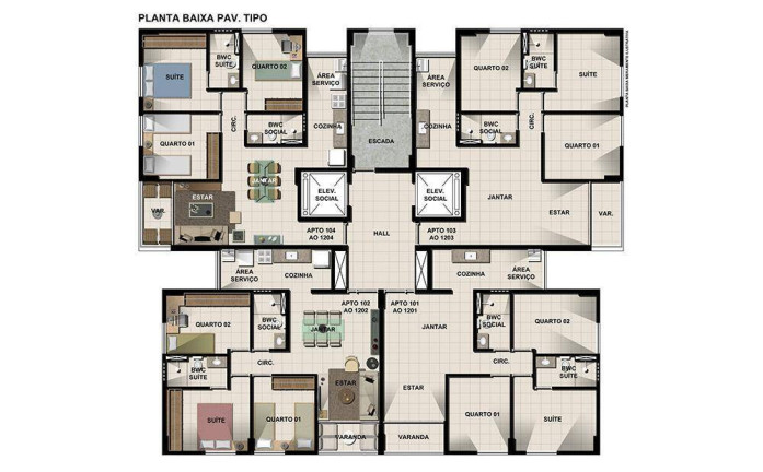 Apartamento com 3 Quartos à Venda, 64 m² em Casa Amarela - Recife