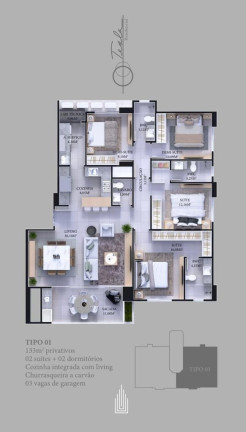 Imagem Apartamento com 4 Quartos à Venda, 133 m² em Centro - Balneário Camboriú Imagem Apartamento com 4 Quartos à Venda, 133 m² em Centro - Balneário Camboriú