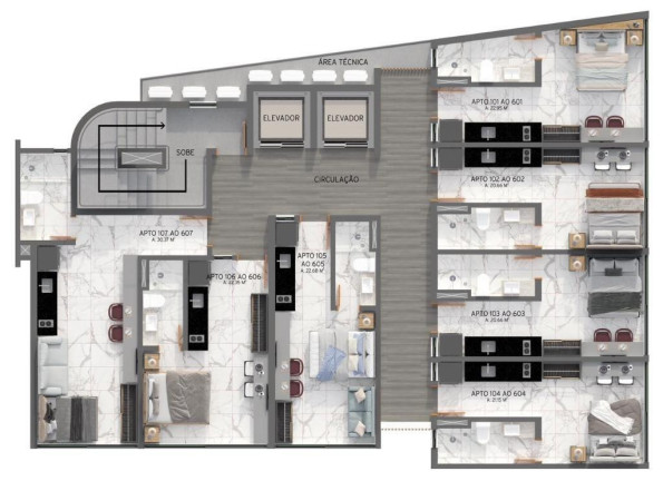 Imagem Apartamento com 1 Quarto à Venda, 22 m² em Tambaú - João Pessoa Imagem Apartamento com 1 Quarto à Venda, 22 m² em Tambaú - João Pessoa