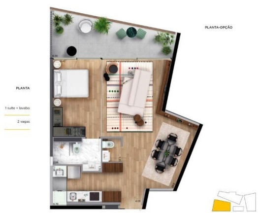 Imagem Apartamento com 1 Quarto à Venda, 61 m² em Vila Olímpia - São Paulo