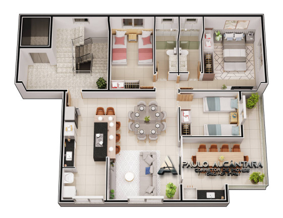 Imagem Apartamento com 3 Quartos à Venda, 108 m² em Bom Retiro - Ipatinga