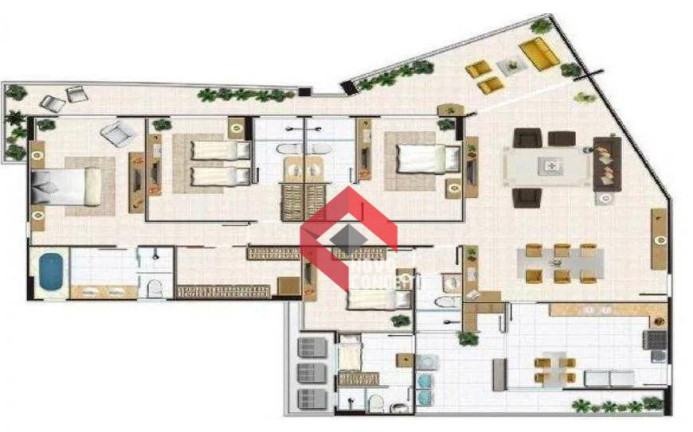 Imagem Apartamento com 3 Quartos à Venda, 207 m² em Guararapes - Fortaleza Imagem Apartamento com 3 Quartos à Venda, 207 m² em Guararapes - Fortaleza