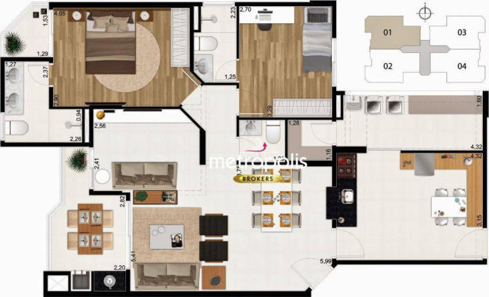 Imagem Apartamento com 3 Quartos à Venda, 130 m² em Barcelona - São Caetano Do Sul Imagem Apartamento com 3 Quartos à Venda, 130 m² em Barcelona - São Caetano Do Sul