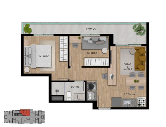 Imagem Apartamento com 2 Quartos à Venda, 38 m² em Vila Sônia - São Paulo Imagem Apartamento com 2 Quartos à Venda, 38 m² em Vila Sônia - São Paulo