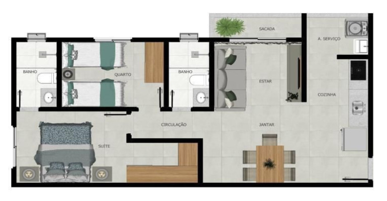Imagem Apartamento com 2 Quartos à Venda, 61 m² em Tubalina - Uberlândia Imagem Apartamento com 2 Quartos à Venda, 61 m² em Tubalina - Uberlândia