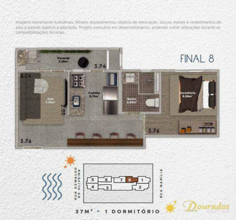 Imagem Apartamento com 1 Quarto à Venda, 38 m² em Boqueirão - Praia Grande Imagem Apartamento com 1 Quarto à Venda, 38 m² em Boqueirão - Praia Grande