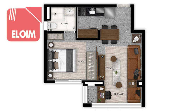Imagem Apartamento com 1 Quarto à Venda, 37 m² em Jardins - São Paulo