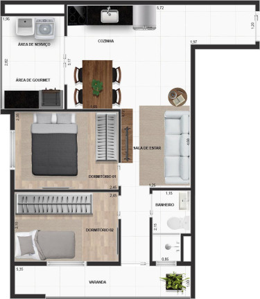 Imagem Apartamento com 1 Quarto à Venda, 41 m² em Penha De França - São Paulo