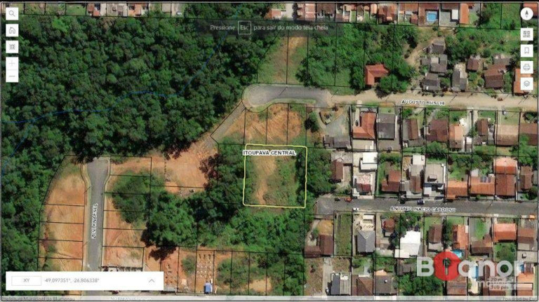 Imagem Terreno à Venda, 1.621 m² em Itoupava Central - Blumenau Imagem Terreno à Venda, 1.621 m² em Itoupava Central - Blumenau