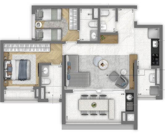 Imagem Apartamento com 2 Quartos à Venda, 61 m² em Vila Clementino - São Paulo
