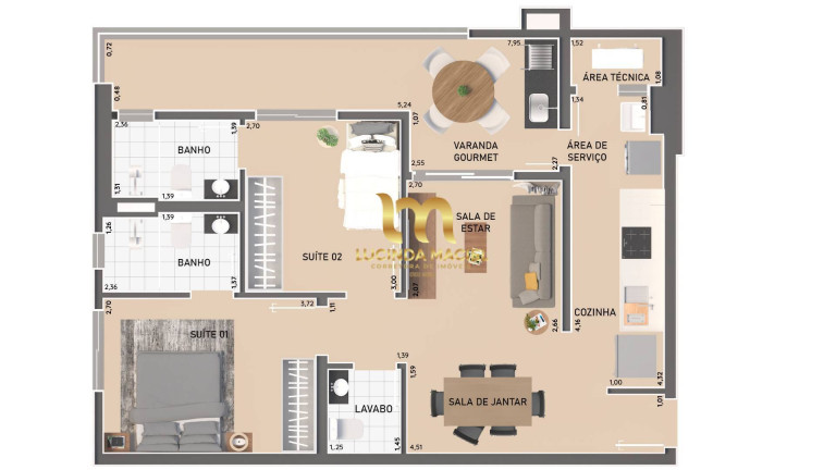 Imagem Apartamento com 2 Quartos à Venda, 76 m² em Canto Do Forte - Praia Grande