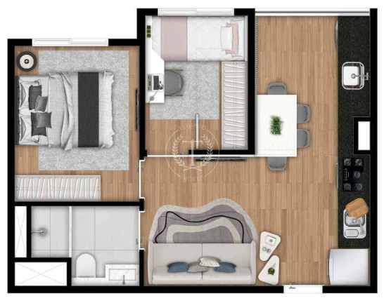 Imagem Apartamento com 2 Quartos à Venda, 36 m² em Interlagos - São Paulo