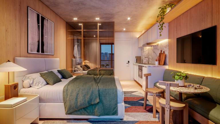 Imagem Apartamento com 1 Quarto à Venda, 31 m² em Centro - Curitiba