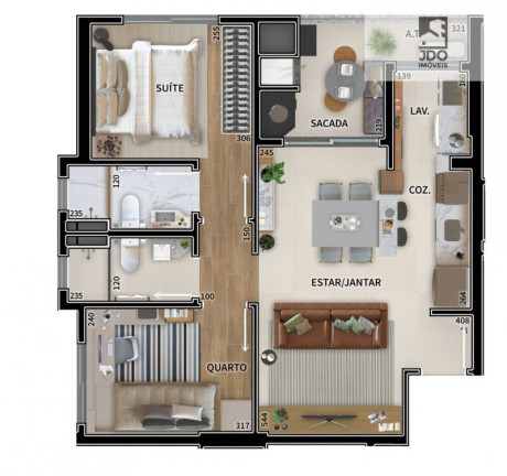 Imagem Apartamento com 2 Quartos à Venda, 62 m² em Novo Mundo - Curitiba Imagem Apartamento com 2 Quartos à Venda, 62 m² em Novo Mundo - Curitiba