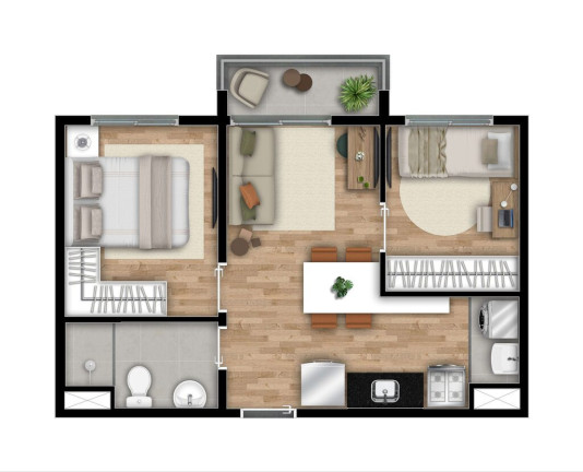 Imagem Apartamento com 2 Quartos à Venda, 42 m² em Vila Carrão - São Paulo Imagem Apartamento com 2 Quartos à Venda, 42 m² em Vila Carrão - São Paulo
