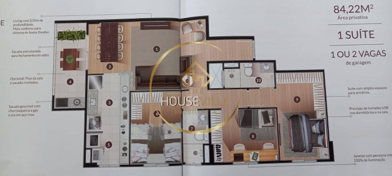 Imagem Apartamento com 3 Quartos à Venda, 84 m² em Loteamento Villa Branca - Jacareí Imagem Apartamento com 3 Quartos à Venda, 84 m² em Loteamento Villa Branca - Jacareí