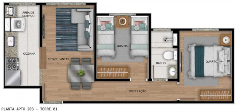 Imagem Imóvel com 2 Quartos à Venda, 43 m² em São Mateus - São Paulo