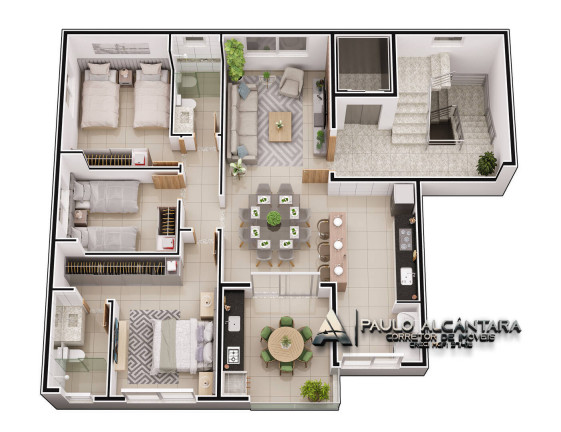 Imagem Apartamento com 3 Quartos à Venda, 108 m² em Bom Retiro - Ipatinga