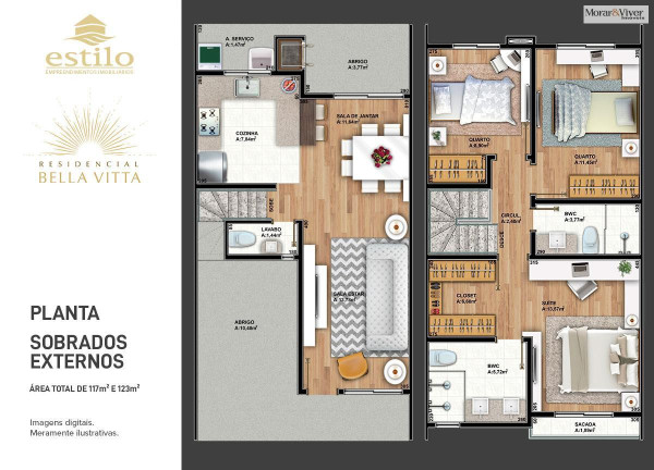Imagem Sobrado com 2 Quartos à Venda, 45 m² em Santa Cândida - Curitiba
