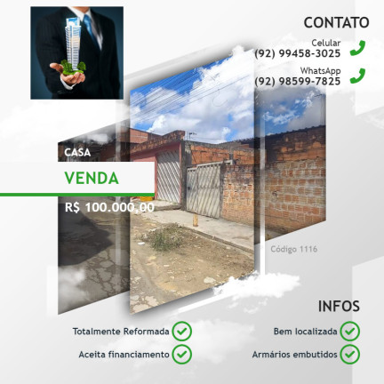 Imagem Casa com 2 Quartos à Venda, 200 m² em Cidade Nova - Manaus Imagem Casa com 2 Quartos à Venda, 200 m² em Cidade Nova - Manaus