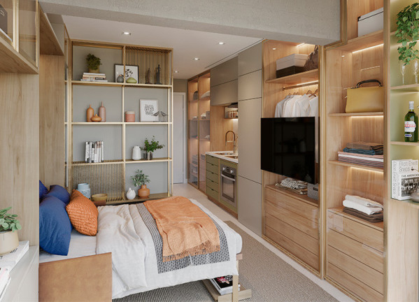 Imagem Imóvel com 1 Quarto à Venda, 21 m² em Campo Belo - São Paulo