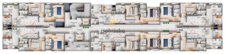 Apartamento com 2 Quartos à Venda, 70 m² em Jardim Praia Mar - Itapema