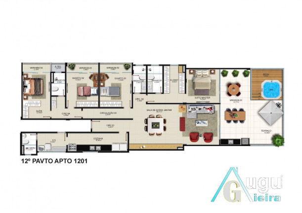 Imagem Apartamento com 3 Quartos à Venda, 215 m² em Praia Do Morro - Guarapari
