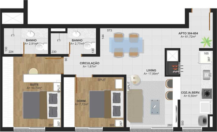 Imagem Apartamento com 2 Quartos à Venda, 66 m² em Menino Deus - Porto Alegre