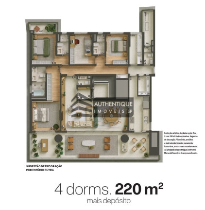 Imagem Apartamento com 4 Quartos à Venda, 265 m² em Brooklin - São Paulo Imagem Apartamento com 4 Quartos à Venda, 265 m² em Brooklin - São Paulo
