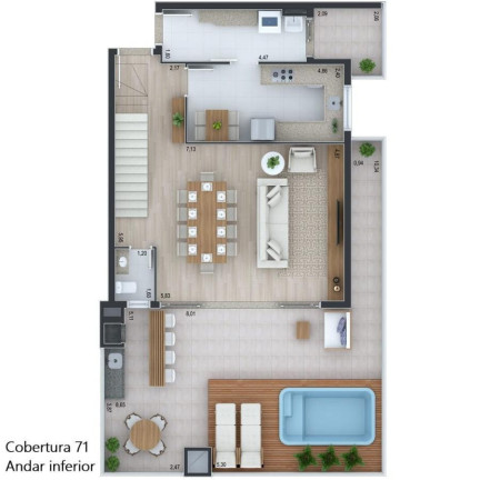 Imagem Cobertura com 3 Quartos à Venda, 150 m² em Ahú - Curitiba