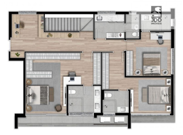 Imagem Cobertura com 3 Quartos à Venda, 234 m² em Bigorrilho - Curitiba