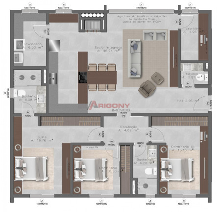 Apartamento com 3 Quartos à Venda, 142 m² em Nossa Senhora De Lourdes - Santa Maria