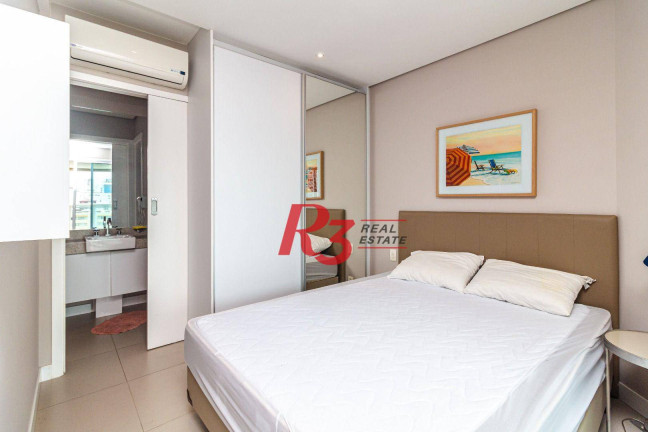 Imagem Apartamento com 1 Quarto para Alugar, 45 m² em Pompéia - Santos