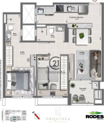 Imagem Apartamento com 2 Quartos à Venda, 67 m² em Canto - Florianópolis