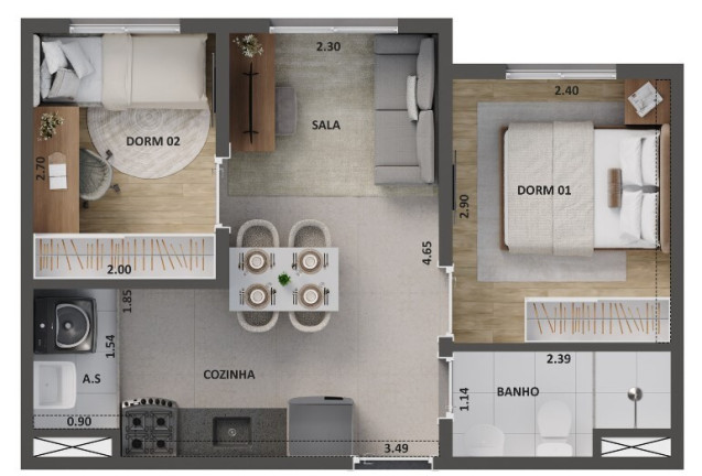 Imagem Apartamento com 2 Quartos à Venda, 40 m² em Mooca - São Paulo Imagem Apartamento com 2 Quartos à Venda, 40 m² em Mooca - São Paulo