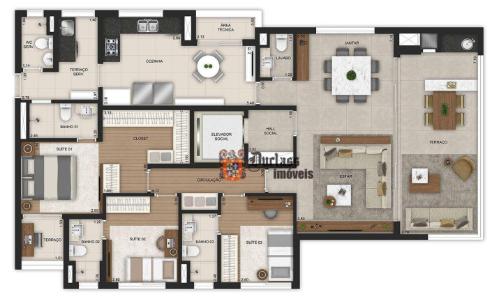 Imagem Apartamento com 3 Quartos à Venda, 141 m² em Brooklin Novo - São Paulo Imagem Apartamento com 3 Quartos à Venda, 141 m² em Brooklin Novo - São Paulo