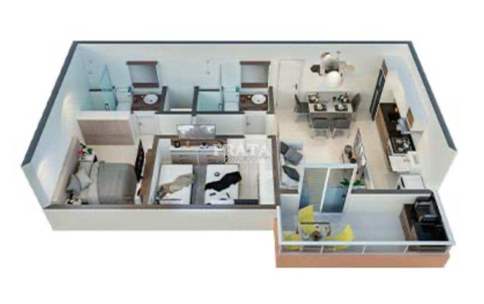 Imagem Apartamento com 2 Quartos à Venda, 57 m² em Boqueirão - Praia Grande