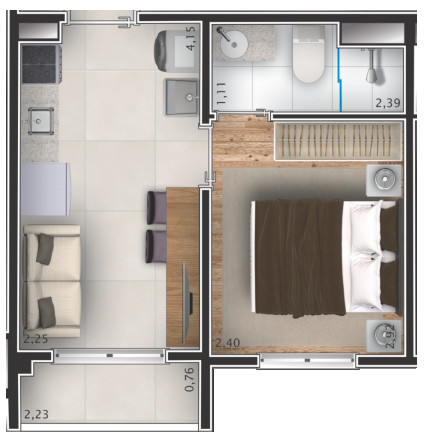 Imagem Apartamento com 2 Quartos à Venda, 33 m² em Saúde - São Paulo
