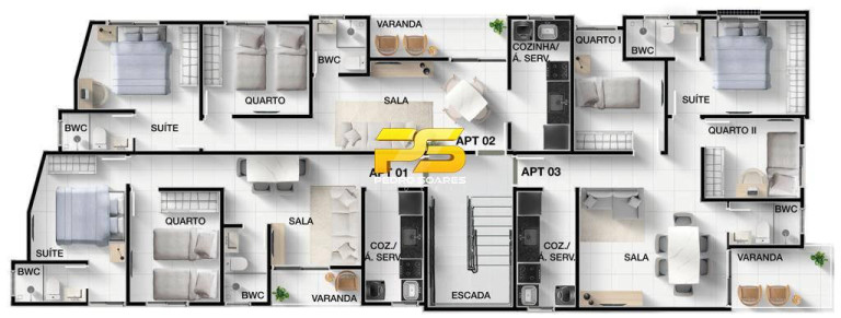 Imagem Apartamento com 2 Quartos à Venda, 51 m² em Cristo Redentor - João Pessoa