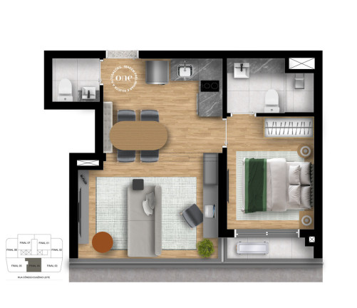 Imagem Apartamento com 1 Quarto à Venda, 40 m² em Pinheiros - São Paulo