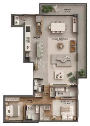 Apartamento com 3 Quartos à Venda, 144 m² em Petrópolis - Porto Alegre