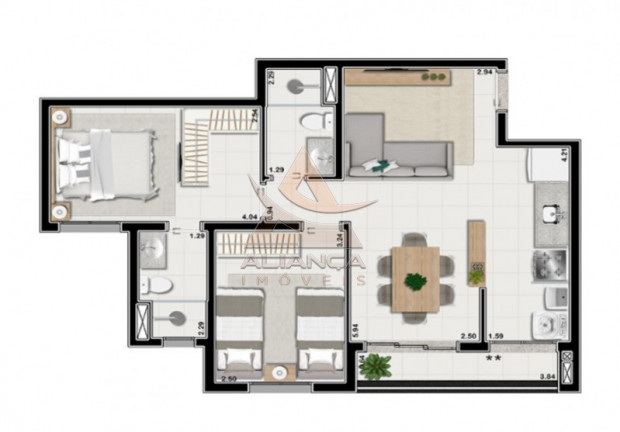 Imagem Apartamento com 2 Quartos à Venda, 62 m² em Quinta Da Primavera - Ribeirão Preto Imagem Apartamento com 2 Quartos à Venda, 62 m² em Quinta Da Primavera - Ribeirão Preto