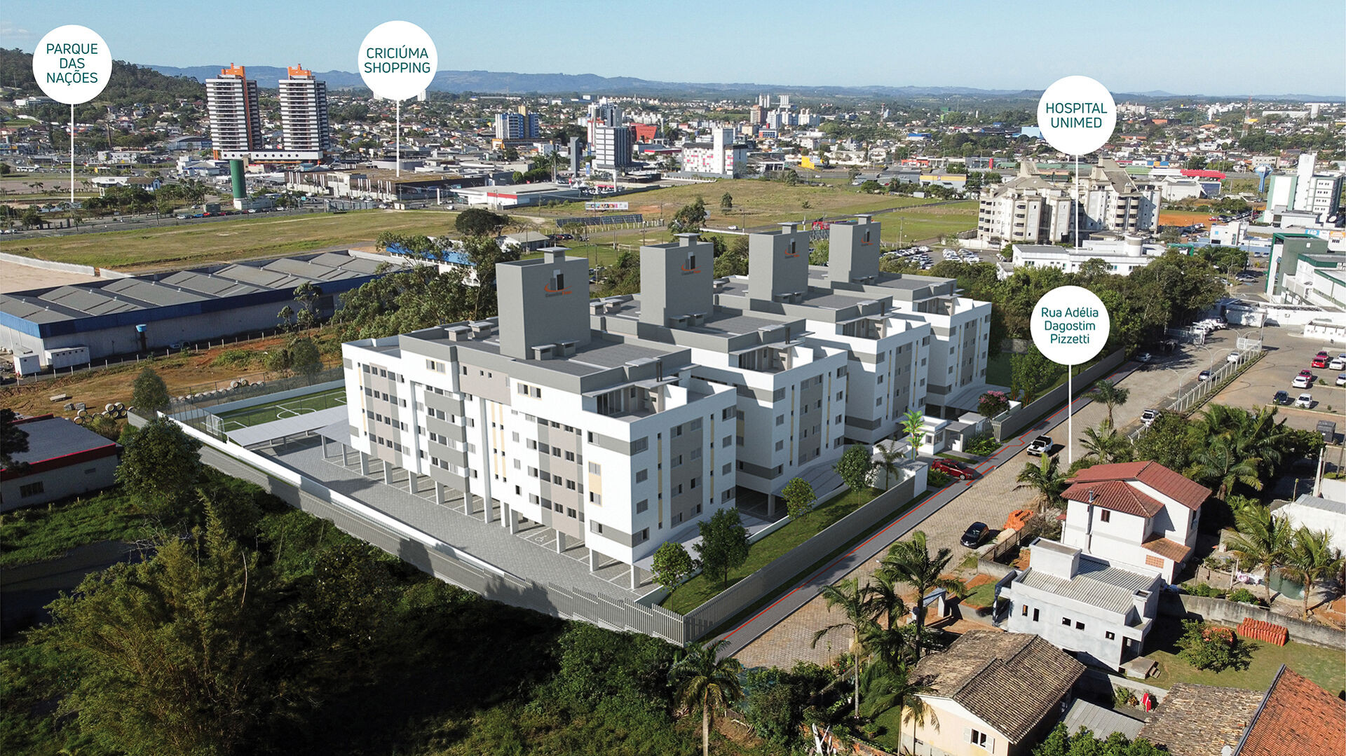 Imagem Apartamento com 2 Quartos à Venda, 54 m² em Ceará - Criciúma